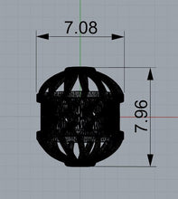 Load image into Gallery viewer, Fancy Solid Gold 14k 18k Solid Gold Spacer Bead Jewelry Making Supply available in 8mm