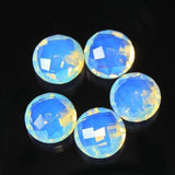24pcs Blue Opalite Faceted Coin Round Loose Gemstone Matching Pair Craft Beads 8mm
