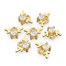 Load image into Gallery viewer, Tiny Petite Solid Gold Reindeer Charm / 14k 18k Solid Gold Charm / Charms / Sale