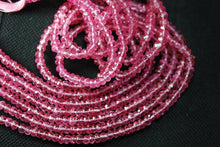 Load image into Gallery viewer, Super Quality Pink Mystic Topaz Faceted Rondelle Beads