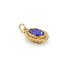 Load image into Gallery viewer, Tanzanite Oval Cut 14k Solid Yellow Gold Pendant / Solid Gold Pendant / Gemstone Pendant