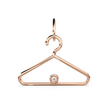 Load image into Gallery viewer, Cloth Hangar 14k 18k Solid Gold Charm Pendant / Gold Charm / Hangar Pendant - Jalvi &amp; Co. 