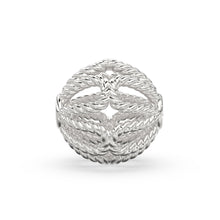Load image into Gallery viewer, Twisted Rope Round Solid 14k 18k Gold Bead 9mm Spacer / Gold Bead / Solid Gold Finding / Jewelry Making Essential