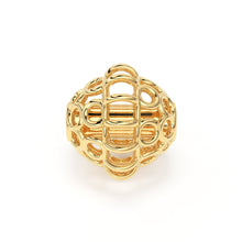 Load image into Gallery viewer, Designer Solid Gold 14k 18k Handmade Gold Spacer Bead Jewelry Making Supply 5.50mm