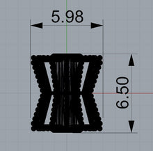 Load image into Gallery viewer, 1pc Bicone 18k Solid Yellow Gold Beads / Handmade Spacer 14k Fancy Beautiful 6.50mm Cone Beads In Solid Gold St Patricks Day