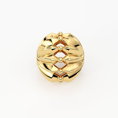 Designer Solid Gold 14k 18k Spacer Finding Bead, Gold Spacer, Gold Finding, Solid Gold Bead 5,7,9mm - Jalvi & Co. 