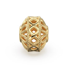 Load image into Gallery viewer, Tribal Antique Handmade Solid Gold Beads, 14k Gold Spacer, 18k Gold Findings, Solid Gold Bead 6mm