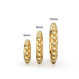 Milgrain 14k 18k Solid Yellow Gold Spacer Beads / Jewelry Making Supplies / Handmade Gold Wheel Tyre Findings