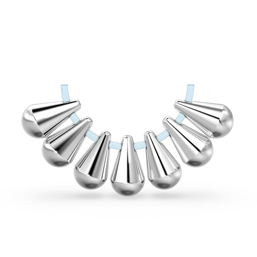 18k Solid Yellow Gold Teardrop Charm Pendant Finding, Gold Drops 7x4mm St Patricks Day