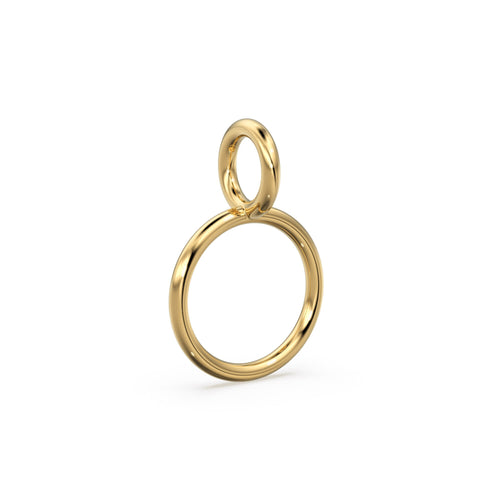 18k / 14k Gold Charm Connector, Works as bail, Necklace Chain Connector, DIY Findings, Jewelry Component, Price Per Piece St Patricks Day