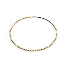 Load image into Gallery viewer, 1.5mm 18k Solid Yellow Gold Petite Faceted Nuggets Findings Beads 3&quot; Strand (48) St Patricks Day