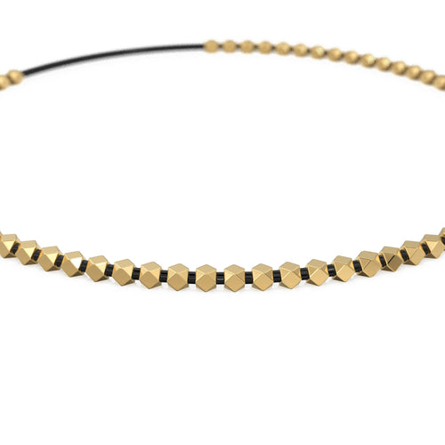 1.28mm 18k Solid Yellow Gold Petite Faceted Nuggets Findings Beads 2.8