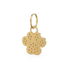 Load image into Gallery viewer, 12mm Dog Paw Pave Diamond 14k 18k Solid Gold Charm Pendant, Paw Charm, Gold Charm Finding, Dog Solid Gold Pendant Pet Doggy Jewelry