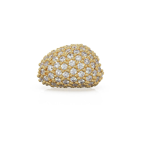 Nugget Real Diamond 18k Solid Gold Tumble Spacer Handmade Beads for Jewelry Making - Charms for Bracelet - Beads for Necklace - Jalvi & Co. 