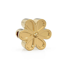 Load image into Gallery viewer, 5mm 18k Solid Yellow Gold Fancy Daisy Flower Design Spacer Finding Beads Quantity: (2 pieces) or (5 pieces) St Patricks Day