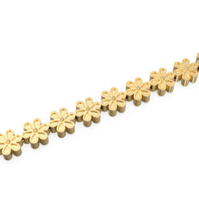 Load image into Gallery viewer, 5mm 18k Solid Yellow Gold Fancy Daisy Flower Design Spacer Finding Beads Quantity: (2 pieces) or (5 pieces) St Patricks Day