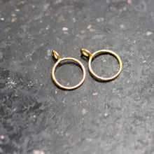 Load image into Gallery viewer, 18k / 14k Gold Charm Connector, Works as bail, Necklace Chain Connector, DIY Findings, Jewelry Component, Price Per Piece St Patricks Day