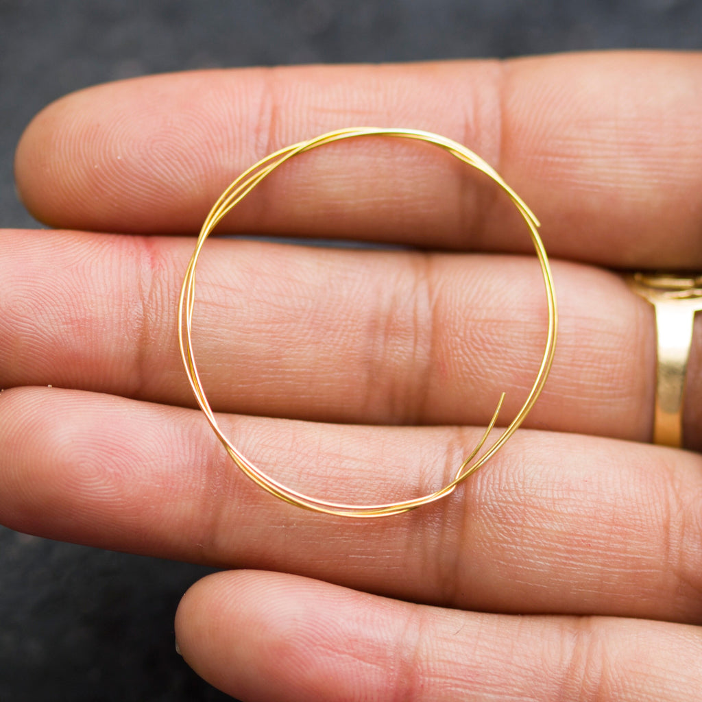 Solid 14k Yellow Gold Soft Wire 16, 18, 20, 22, 24, 26, 28 Gauge