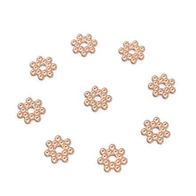 Load image into Gallery viewer, 4.25mm 18k Solid Yellow Gold Daisy Star Spacer Findings Quantity: (1) or (5) - Jalvi &amp; Co. 