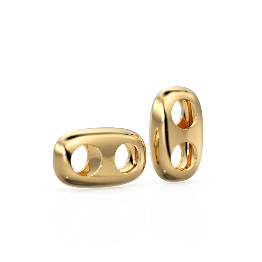 1pc 14K Yellow Gold Adjustable Cord Slide Clasp