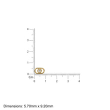 Load image into Gallery viewer, 5.7x9.2mm Oval 18k Solid Yellow Gold Brilliant Diamond Connector Spacer / Solid 14k Gold Handmade Link Finding St Patricks Day