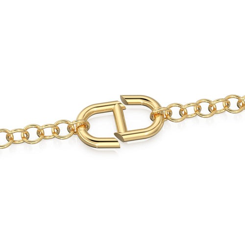 HUGE BIG 25mm 14K Solid Gold Mariner Link Connector / White Gold Solid Gold Charm Holder / Mariner Link Openable Charm / Connector Clasp - Jalvi & Co. 