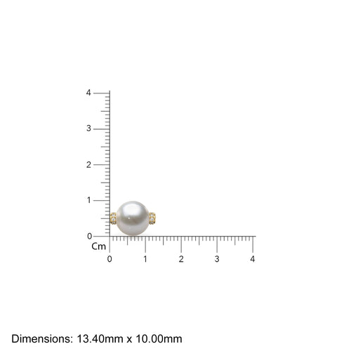 10mm Pearl 18k Solid Yellow Gold Diamond Eternity Rondelle Wheel Bead Finding Spacer / Gold Rondelle Bead / Diamond Finding by BeadSupplyUSA - Jalvi & Co. 