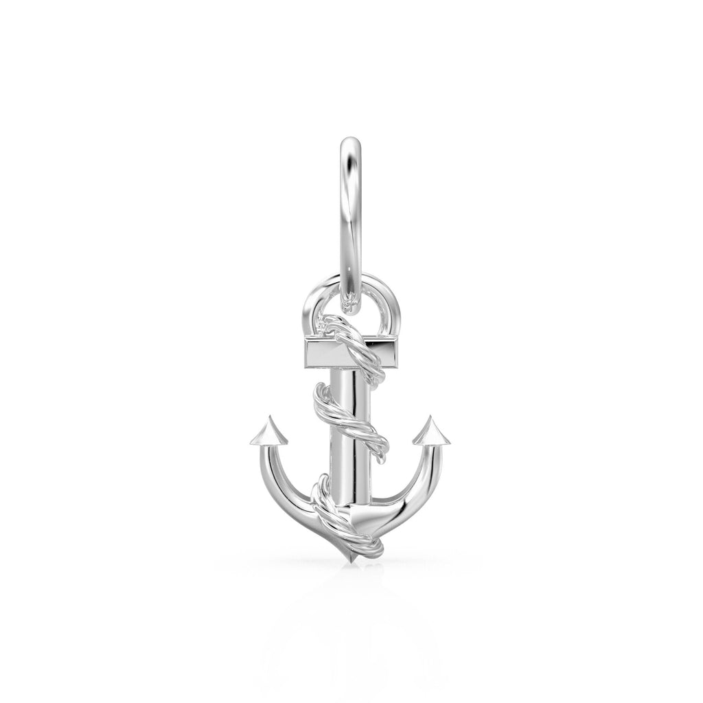 14k Gold Anchor Charm Pendant / Solid Gold Ship Anchor / Navy Pendant / Navy Jewelry / Nautical Navy Seal Jewelry