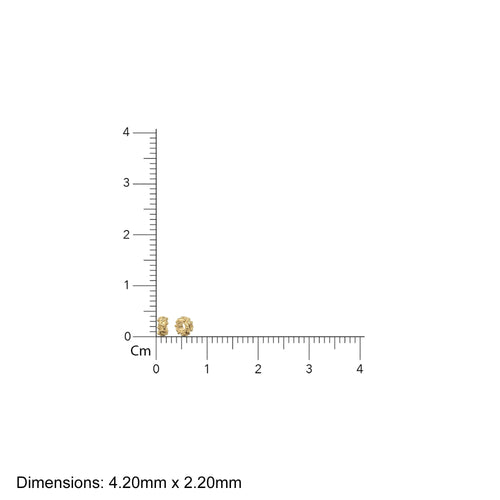 4mm Wire Rondelle Bead 18k Solid Yellow Gold Spacer Beads / Jewelry Making Handmade Supplies / 14k Gold Findings St Patricks Day