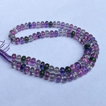 Load image into Gallery viewer, AAAA+ Quality Color Changing Alexandrite Smooth Rondelle Gemstone Beads / 6.5mm Color Change Roundel Beads 18&quot; Strand Jewelry Making