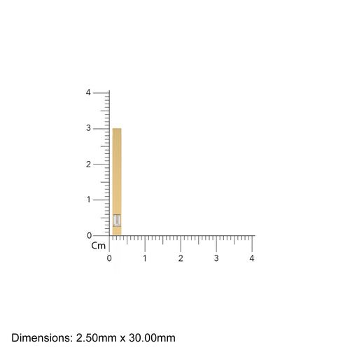 Baguette Diamond Bar Charm Pendant / 14k 18k Solid Gold Pendant / Diamond Pendant / Long Diamond Charm - Jalvi & Co. 