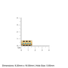 Load image into Gallery viewer, 8.2x16mm Solid Gold Matte Enamel Beads Round Tube Spacer Findings - Jalvi &amp; Co. 