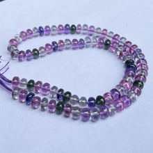 Load image into Gallery viewer, AAAA+ Quality Color Changing Alexandrite Smooth Rondelle Gemstone Beads / 6.5mm Color Change Roundel Beads 18&quot; Strand Jewelry Making