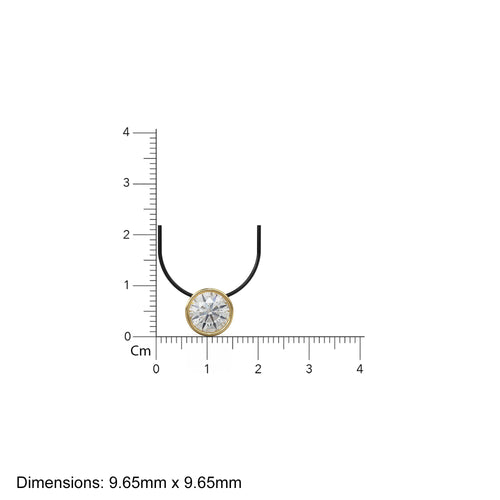 8mm Golden Citrine Solitaire Solid Gold Charm / Natural Citrine Gemstone Handmade Gold Pendant / 14k Solid Yellow Gold November Birthstone - Jalvi & Co. 