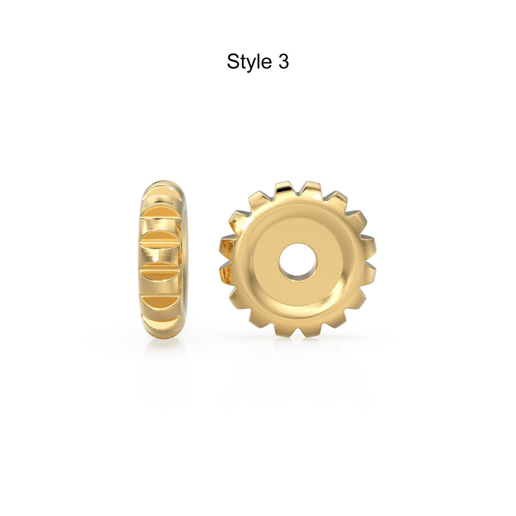 14K Solid Italian Gold Rondels, Charm Rondelle, 18k Gold Roundel, Rope Twisted, Round Wheel Tyre, Beaded Texture Rondelle spacer charms