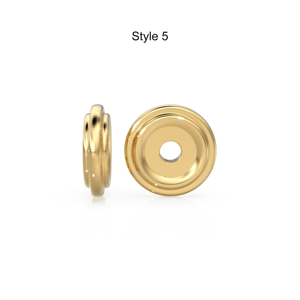 14K Solid Italian Gold Rondels, Charm Rondelle, 18k Gold Roundel, Rope Twisted, Round Wheel Tyre, Beaded Texture Rondelle spacer charms