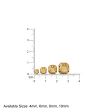 Load image into Gallery viewer, Geometric Hexagon Cube 18k Solid Gold Spacer Beads / 14k Jewelry Making Faceted Supplies / Polyhedral Intricate Handmade Gold Box Findings