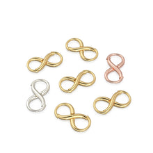 Load image into Gallery viewer, Infinity 18k Solid Gold Spring Clasp Handmade 20.50mm x 10.30mm - Jalvi &amp; Co. 