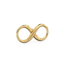 Load image into Gallery viewer, Infinity 18k Solid Gold Spring Clasp Handmade 20.50mm x 10.30mm