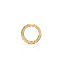 Load image into Gallery viewer, Diamond Eternity Milgrain Wheel 14k Solid Gold Rondelle Spacer Finding Bead, Ruby Spacer, Sapphire Finding, Solid Gold Emerald Beads 8mm