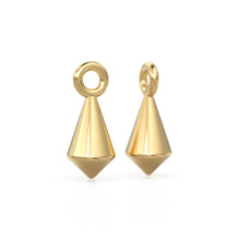 Load image into Gallery viewer, 14K Yellow Gold Kite-Shaped Component - 7.3mm x 3.2mm