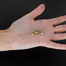 Load image into Gallery viewer, 14K Yellow Gold Kite-Shaped Component - 7.3mm x 3.2mm