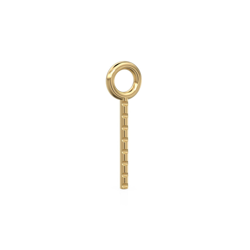 18k Gold Screw Eye Component, Solid Gold Mounting Component, Pendant Charm DIY Findings, Jewelry Making,