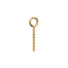 Load image into Gallery viewer, 18k Gold Screw Eye Component, Solid Gold Mounting Component, Pendant Charm DIY Findings, Jewelry Making,