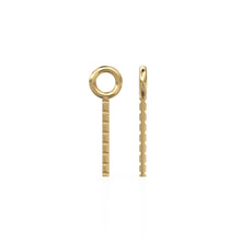 Load image into Gallery viewer, 18k Gold Screw Eye Component, Solid Gold Mounting Component, Pendant Charm DIY Findings, Jewelry Making,
