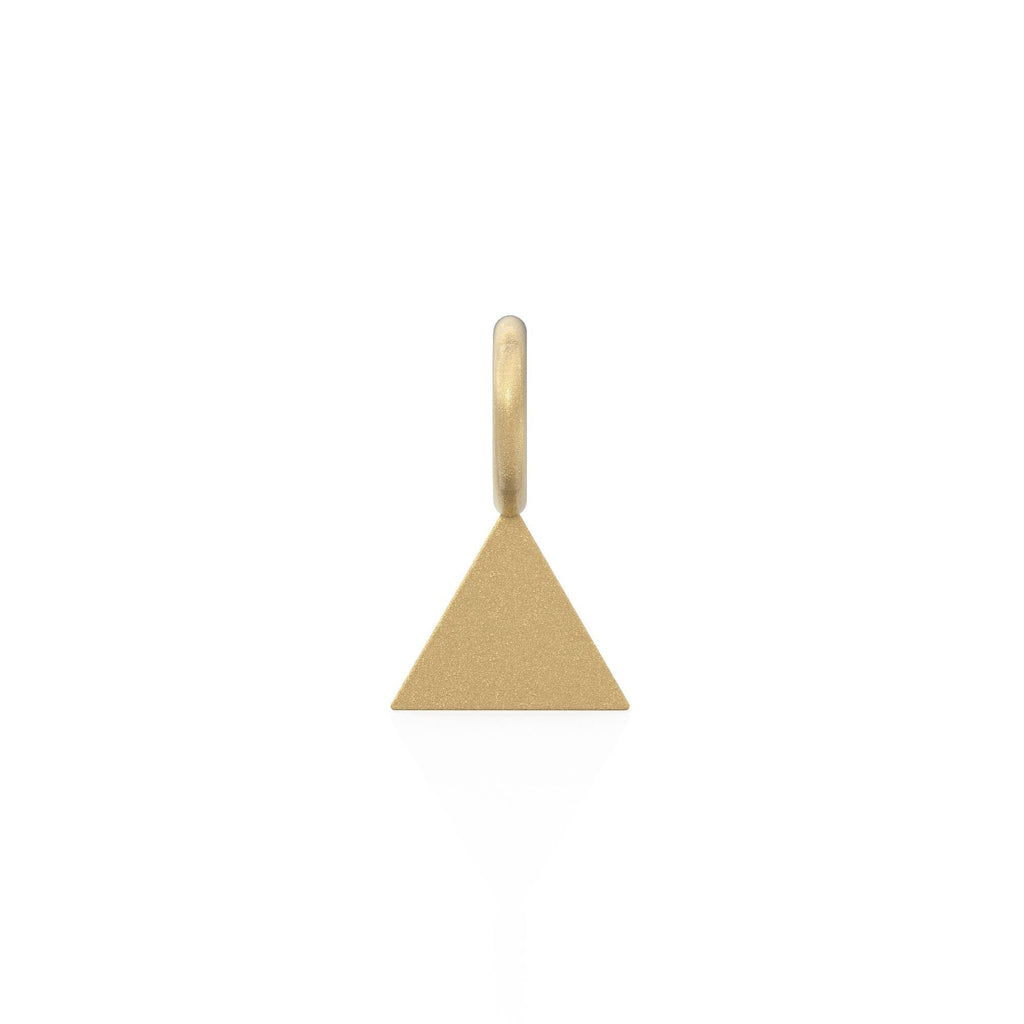 2pc Triangle 18k Gold Charm, 9.4mm Engravable Charm, Minimalist Engravable Charm, Geometric  Gold Pendant, Necklace charm, Bracelet Charm