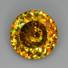 Load image into Gallery viewer, Rainbow Titanite Sphene Gemstone 3.64ct VVS Brilliant Round - Untreated, Zagi Mine Gem
