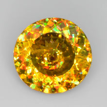 Load image into Gallery viewer, Rainbow Titanite Sphene Gemstone 3.64ct VVS Brilliant Round - Untreated, Zagi Mine Gem