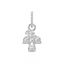Load image into Gallery viewer, 18k Solid Gold Angel Bird Charm Pendant with Natural Diamonds / Minimalist Dainty Jewelry, Moon Knight Inspired Gold Necklace Charm