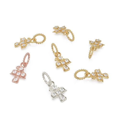 18k Solid Gold Angel Bird Charm Pendant with Natural Diamonds / Minimalist Dainty Jewelry, Moon Knight Inspired Gold Necklace Charm